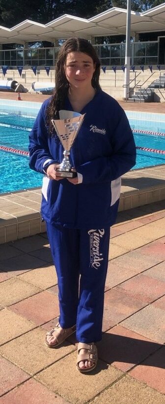 Riverside Swimit Swimmer of the year 2019 - Lily Riverside Swimit Swimmer of the year 2019 - Lily